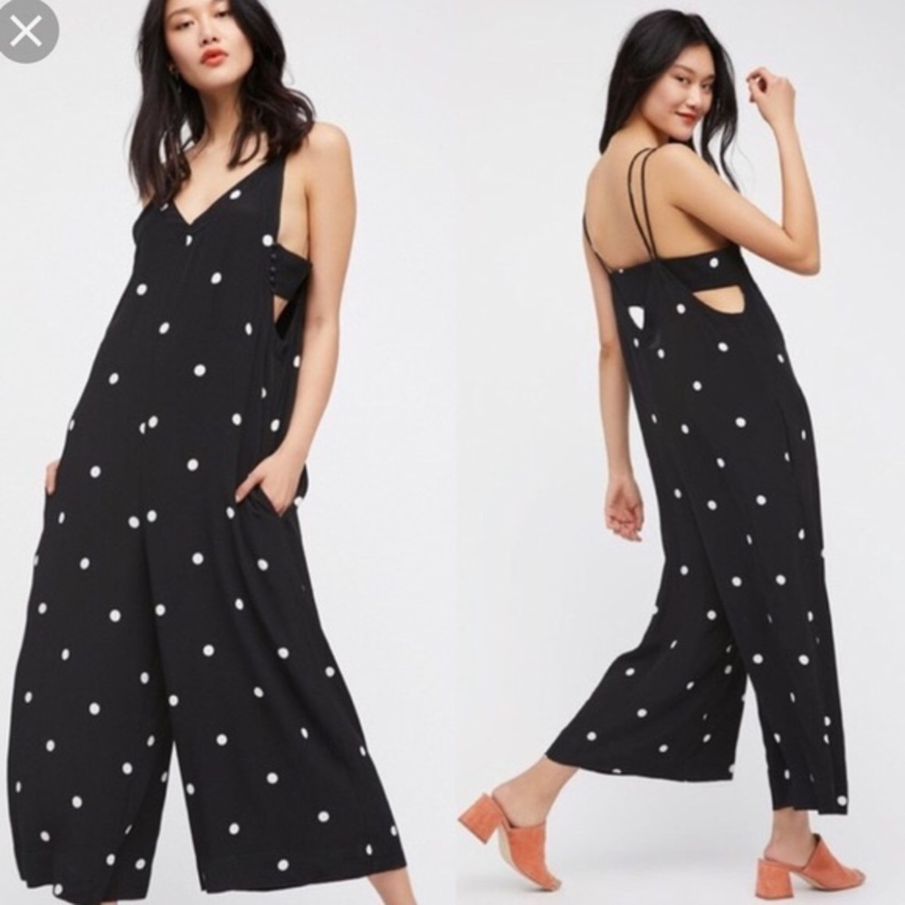 Free People Polka Dot Jumpsuit